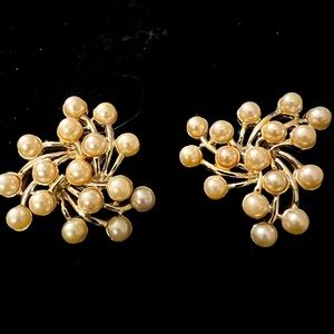 Vintage Emmons Faux Pearl Earrings